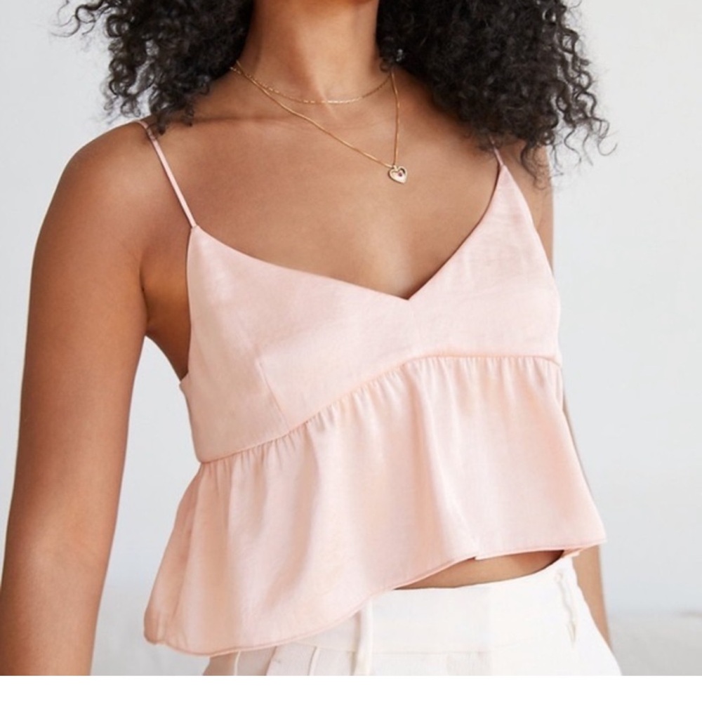 Aritzia Wilfred color pink Lover Satin Camisole - Picture 2 of 6